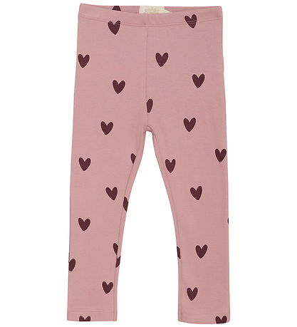 Creamie Leggings - Rib - Woodrose M. Hjörtu
