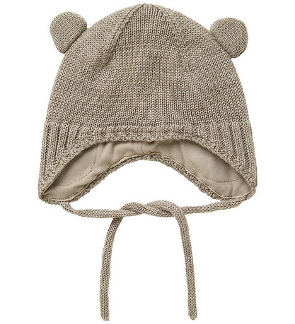 Name It Beanie - Wool/Cotton - NbnWruni - Satellite