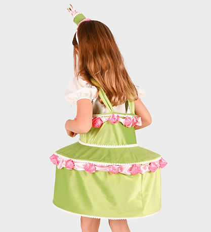 Den Goda Fen Verkleedkleren - Dress Cake w Diadeem - Green