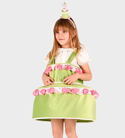 Den Goda Fen Verkleedkleren - Dress Cake w Diadeem - Green
