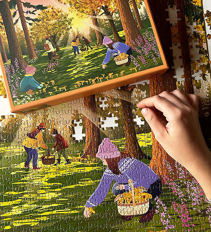 Vissevasse Jigsaw Puzzle - 1000 Bricks - 63x45 cm - Forest Treas