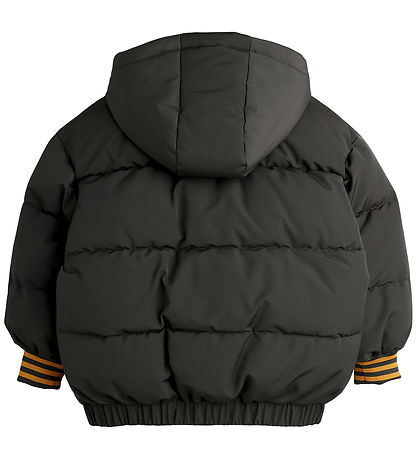 Mini Rodini Winterjacke - Ritzratz Patch Pouf - Schwarz