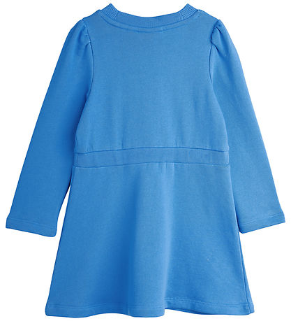 Mini Rodini Kleid - Sweat - Dog - Blau