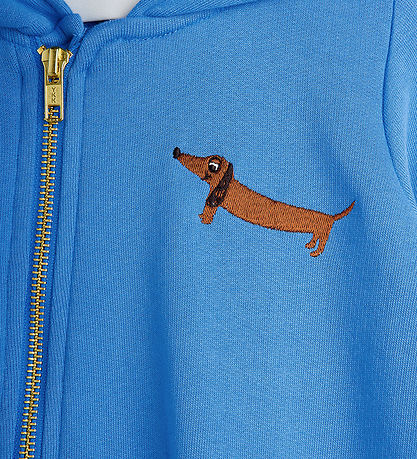 Mini Rodini Strampler - Dog - Baby-Strampler - Blau
