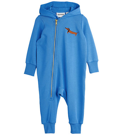 Mini Rodini Strampler - Dog - Baby-Strampler - Blau
