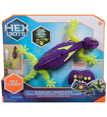 Hex Bots Wall-Climbing Gecko - Remote Controlled - Glow In The D