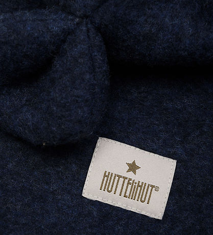 Huttelihut Lambhúshetta - Ullarflís - 1-lag - Dökkblátt M. Eyru