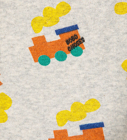 Bobo Choses Leggings - Tsjú Tsjú Út Um Allt - Light Grey Heather