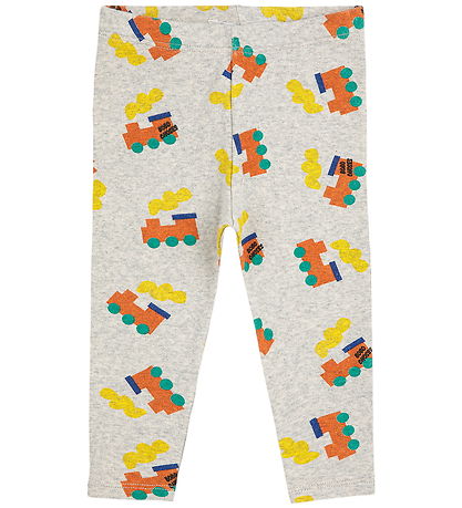 Bobo Choses Leggings - Tsjú Tsjú Út Um Allt - Light Grey Heather