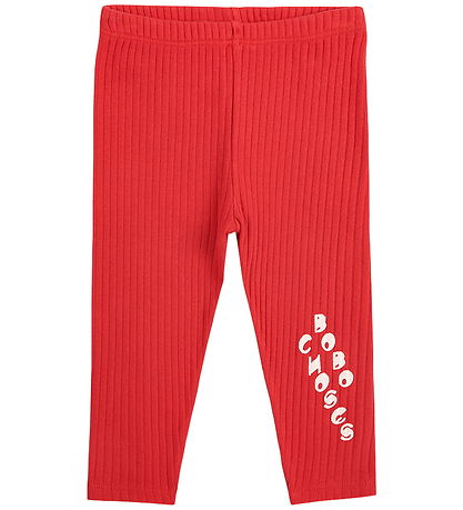 Bobo Choses Leggings - Rib - Red