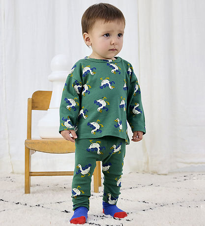 Bobo Choses Leggings - La Oca All Over - Grænt