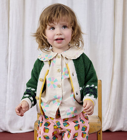 Bobo Choses Cardigan - Knitted - Wool - Kaleidoscope jacquard - 