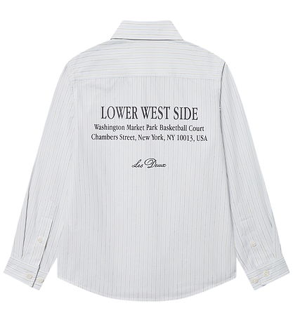 Les Deux Hemd - Kent Print Stripe - Xenon Blue
