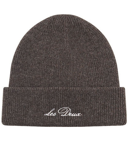 Les Deux Beanie - Knitted - Wool - Wayne - Mountain Grey Melange