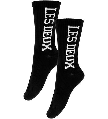 Les Deux Socken - 2er-Pack - Schwindel Rib - Black