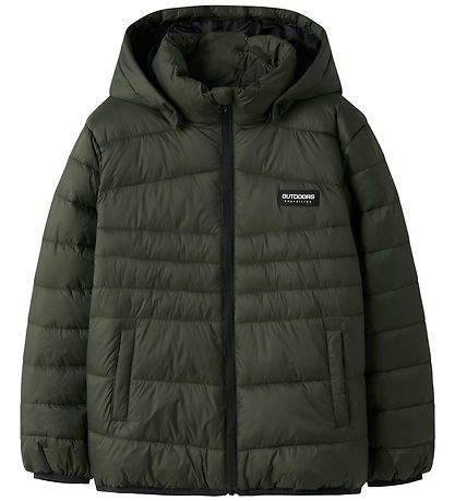Name It Puffer Jacket - NkmMarble - Deep Depths
