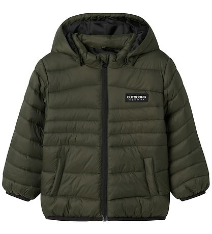 Name It Puffer Jacket - NmmMarble - Deep Depths