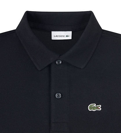 Lacoste Polo - Pique - Svart