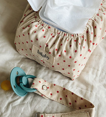 Lalaby Wet Wipes Cover - Red Dot