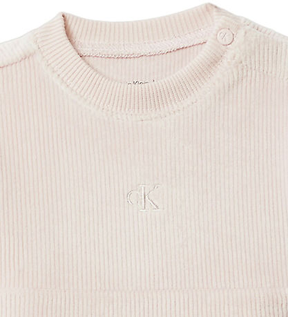 Calvin Klein Kleid - Cord - Weißkappengrau