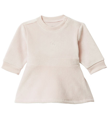Calvin Klein Kleid - Cord - Weißkappengrau
