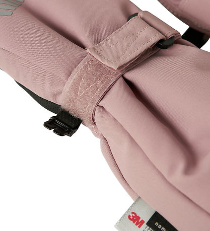 Name It Fäustlinge m. Fleece - NmnSnow10 - Woodrose m. Reißversc