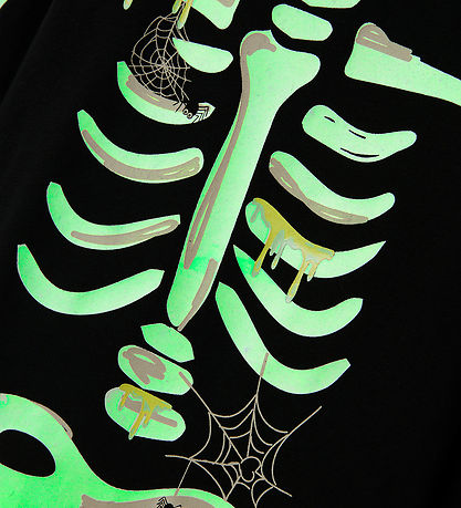Name It Pyjama Set - 2 Parts - Glow In The Dark - NmnOwen - Blac