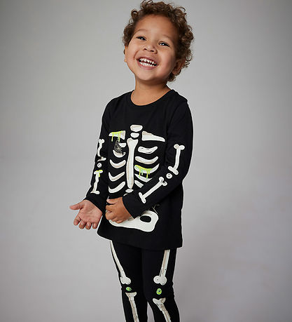 Name It Pyjama Set - 2 Parts - Glow In The Dark - NmnOwen - Blac