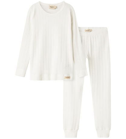MarMar Pyjama Set - Gentle White w. Pointelle