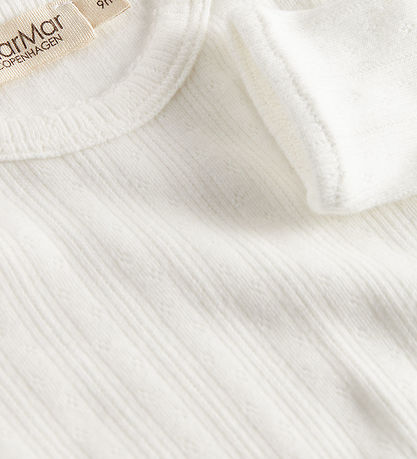 MarMar Bodysuit l/s - Rib - Benedicte - Gentle White