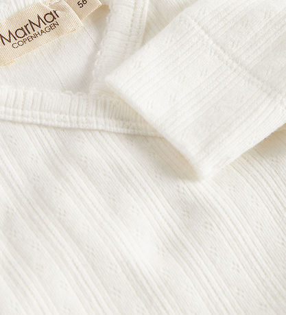 MarMar Samfestingur M. Fætur - Rubetta - Rib - Mjúkir White