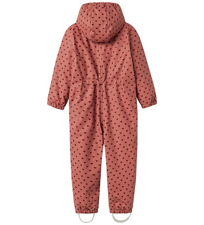 Lil' Atelier Snowsuit - PU - NmfLadry10 - Withered Rose