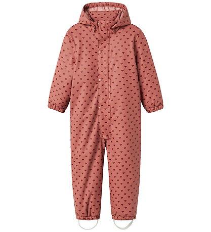 Lil' Atelier Snowsuit - PU - NmfLadry10 - Withered Rose