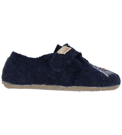 Living Kitzbühel Slippers - Wool - Nachtblau w. T-Rex