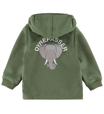 DYR-Cph Softshelljacka m. Fleece - Vilt djur - Soft Khaki Elefan