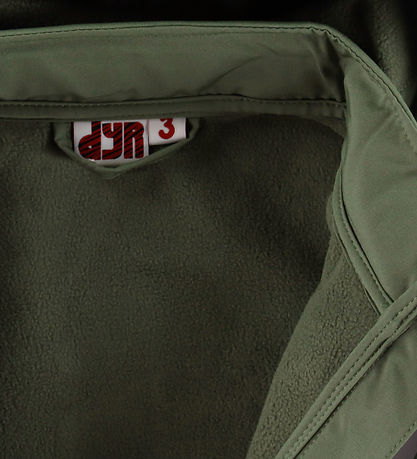 DYR-Cph Softshelljacka m. Fleece - Vilt djur - Soft Khaki Elefan
