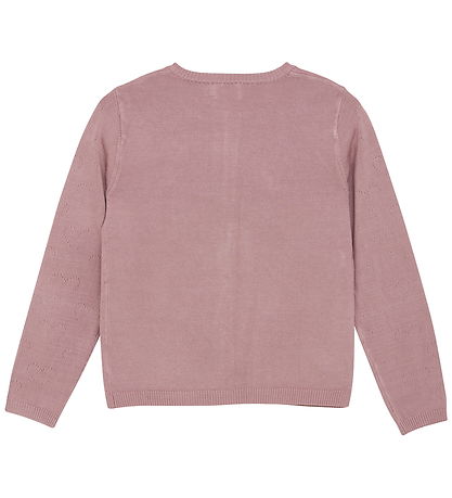 Creamie Cardigan - Viscose/Nælon - Pointelle - Viðarrós