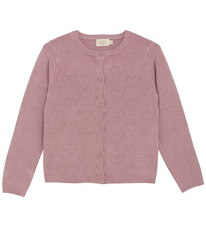 Creamie Cardigan - Viscose/Nælon - Pointelle - Viðarrós