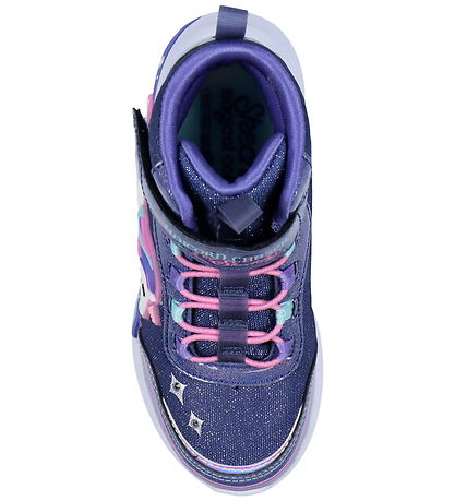 Skechers Boots w. Light - Unicorn Chaser - Navy/Multi