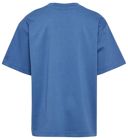 Hummel Stuttermabolur - HmlJR - Hollenska Blue M. Lógó