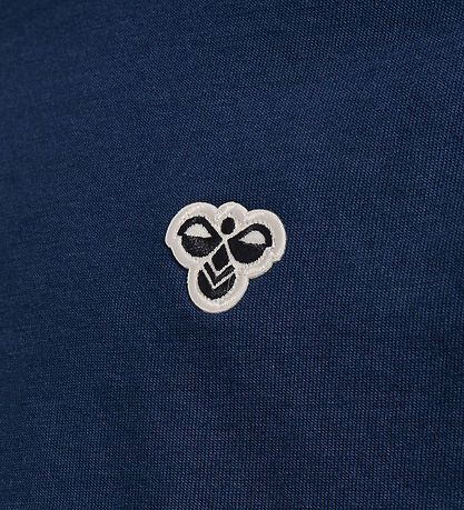 Hummel Stuttermabolur - HmlJR skjalasafn - Dress Blues M. Lógó