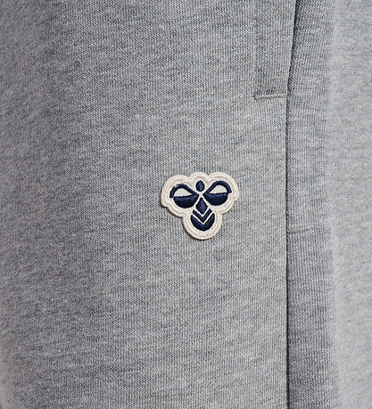 Hummel Joggingbroek - HmlJR - Grijs Gevlekt m. Logo