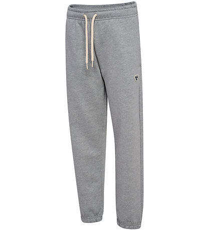 Hummel Joggingbroek - HmlJR - Grijs Gevlekt m. Logo