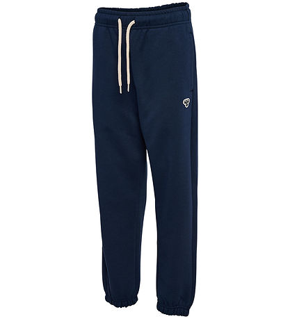 Hummel Sweatpants - HmlJR - Dress Blues w. Logo