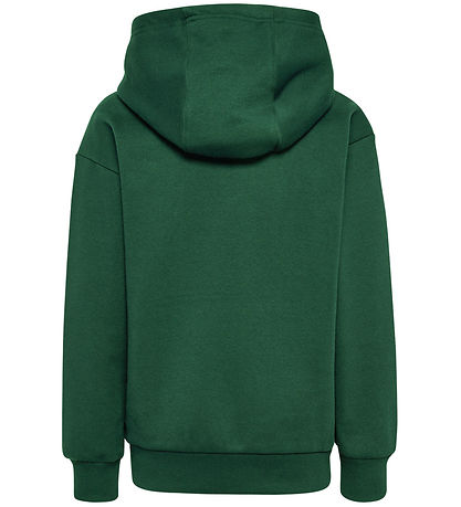 Hummel Kapuzenpullover - HmlJR - Dunkelgrün m. Logo