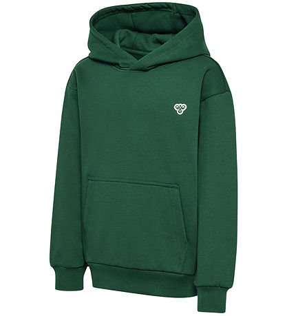 Hummel Kapuzenpullover - HmlJR - Dunkelgrün m. Logo
