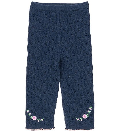 Konges Sløjd Trousers - Knitted - Rosier - Ensign Blue w. Pointe
