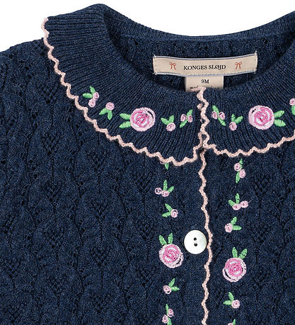 Konges Sløjd Cardigan - Knitted - Rosier - Ensign Blue