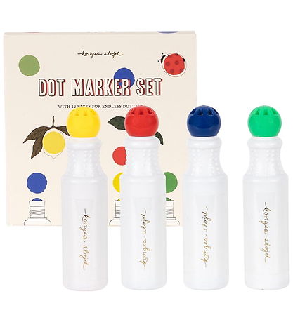 Konges Sløjd Filzstifte - Dot Marker-Set - Multi