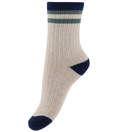Konges Sløjd Socken - 2er-Pack - Rib - Navy Stripe